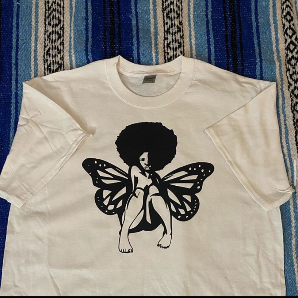 Afro beauty butterfly T-shirt Black Lives Matter